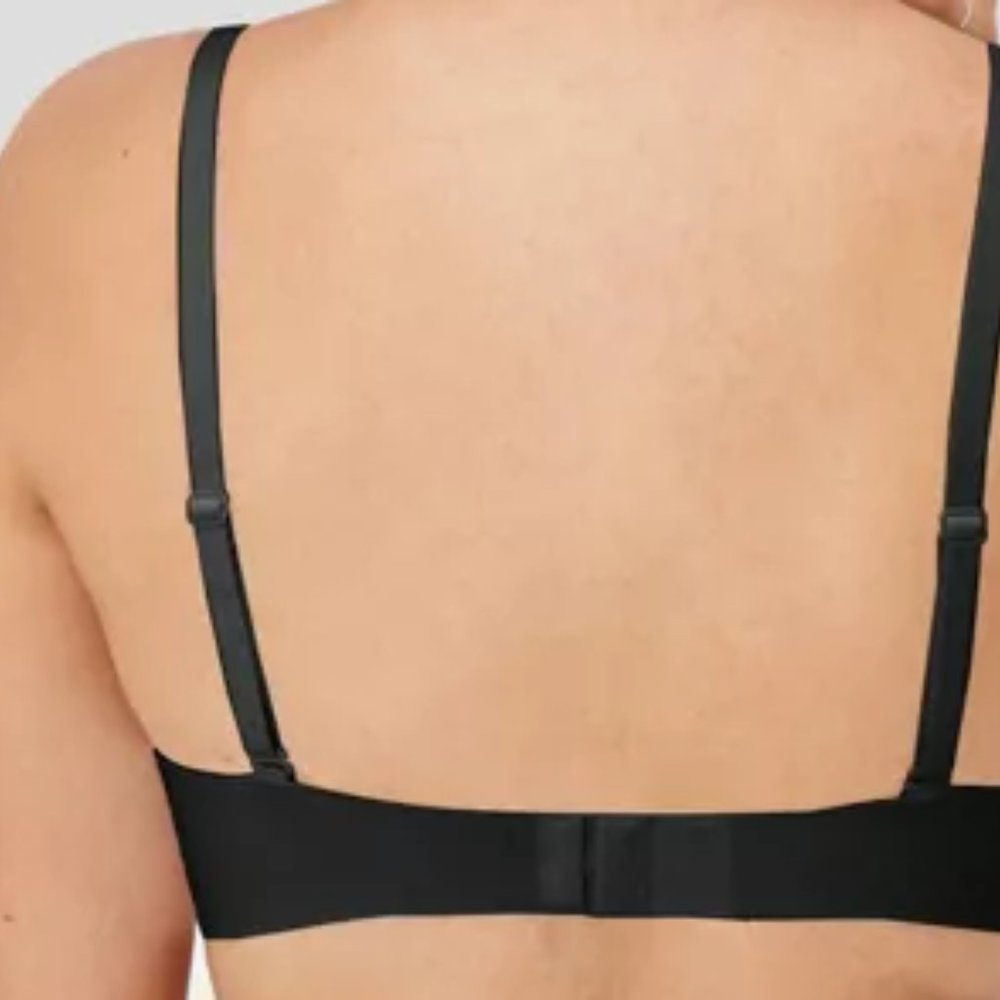 Sexy Maidenform M Women's Mesh Bralette MBT105 Black and White XL (DD) NWT - Picture 3 of 4